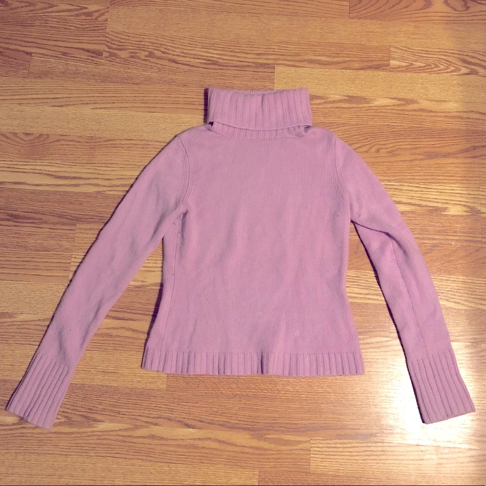 Turtleneck Purple Sweater